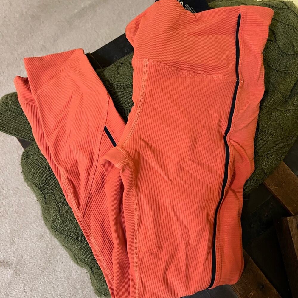 Zyia Burnt Orange Premium Leggings 6-8 Gym Workout Running Athleisure Fitness - Picture 2 of 4